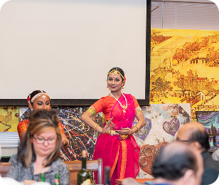 Dancer performing at a cultural evening