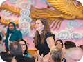 Speaker at a corporate event