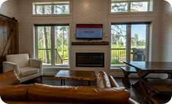 Bright living room interior