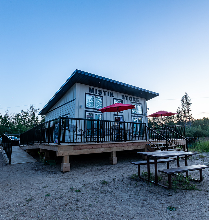 Mistik Resort exterior at twilight